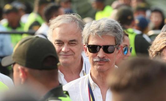 Esteban González Pons en el concierto de ayuda para Venezuela este viernes.