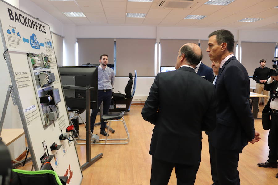 Fotos: La visita de Pedro Sánchez al Instituto Tecnológico de Castila y León en Burgos, en imágenes