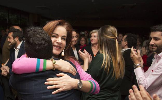 Silvia Clemente, en el cierre de su campaña de primarias en Valladolid.