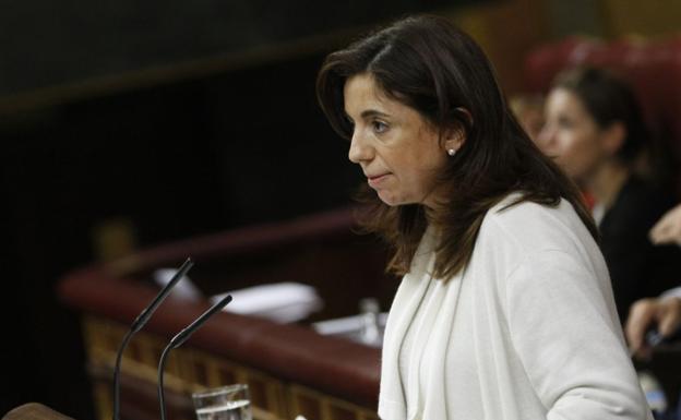 Sandra Moneo, en el Congreso de los Diputados