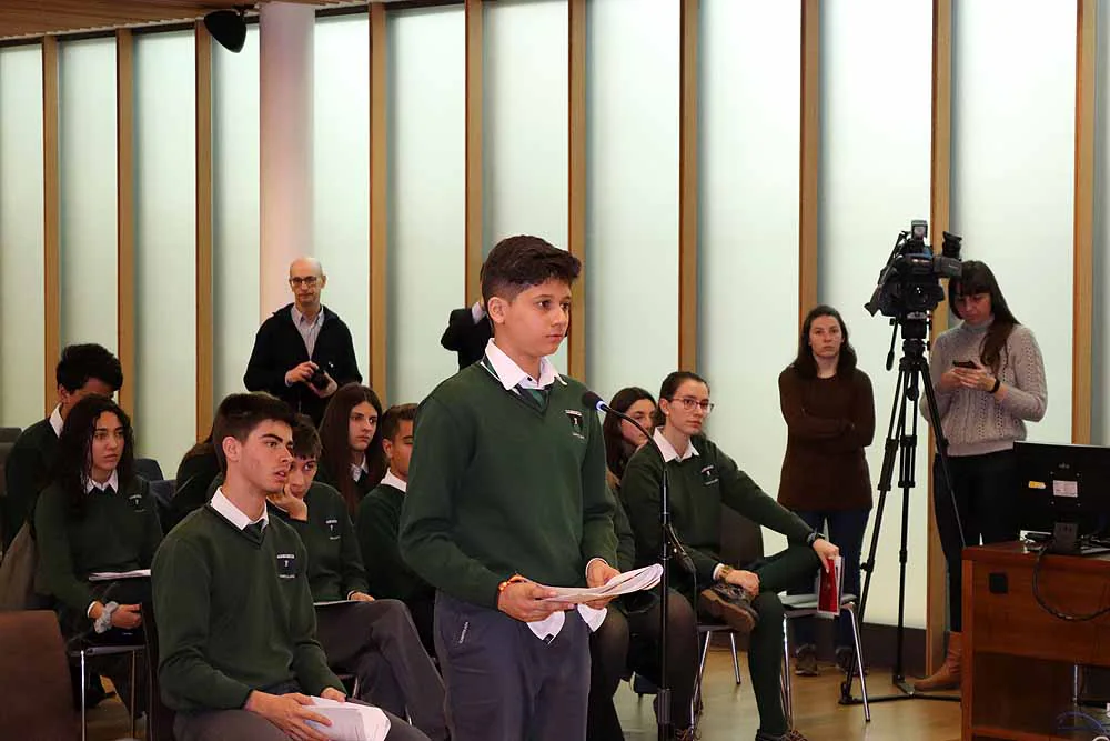 El centro educativo Campolara de Burgos inaugura la nueva programación de Educar en justicia, que arrancará el próximo 29 de marzo, con juicios simulados en todas las Audiencias Provinciales de Castilla y León