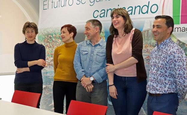 Celine Martin, Berta Pérez, Domingo Hernández, Eugenia Sáez y Juanjo Asensio