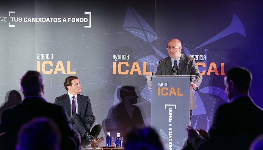 El presidente de Ciudadanos y candidato a la Presidencia del Gobierno, Albert Rivera, participa en el ciclo Tus candidatos a fondo, organizado por la Agencia Ical.