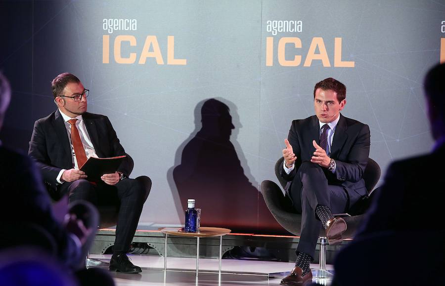 El presidente de Ciudadanos y candidato a la Presidencia del Gobierno, Albert Rivera, participa en el ciclo Tus candidatos a fondo, organizado por la Agencia Ical.