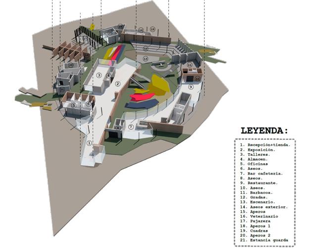 Plano del futuro edificio. 