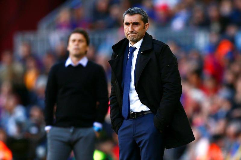 Ernesto Valverde, entrenador del Barcelona