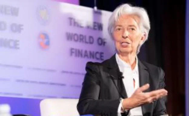 La directora gerente del FMI, Christine Lagarde, ayer en Washington. 