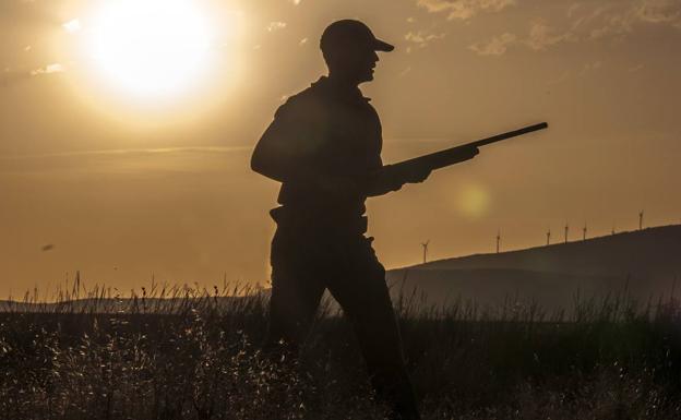 Un cazador durante una jornada de caza el pasado año en la provincia de Soria.