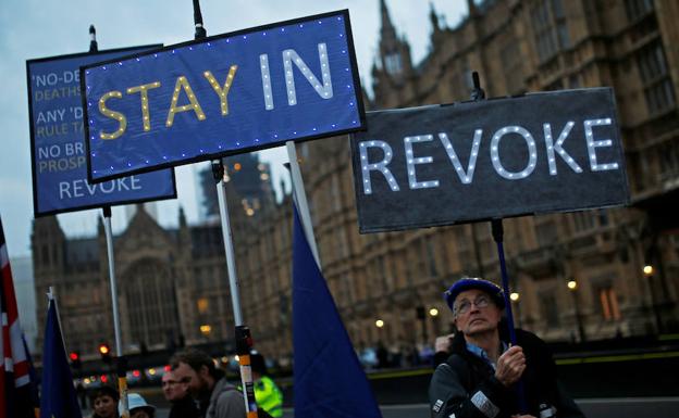 Protestas antibrexit. 