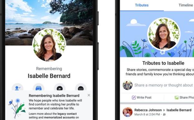 Facebook honra a los difuntos