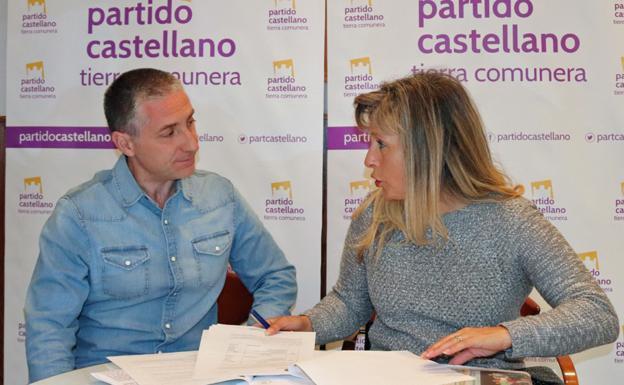 Domingo Hernández y Rosario Íñiguez, del PCAS-Tierra Comunera.