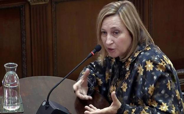 Maite Aymerich declara en el juicio. 