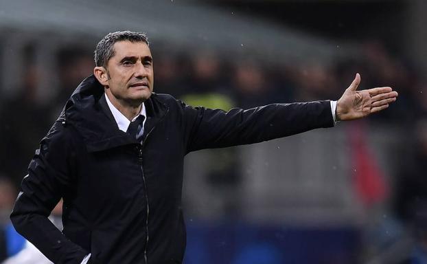 Ernesto Valverde, entrenador del Barcelona. 