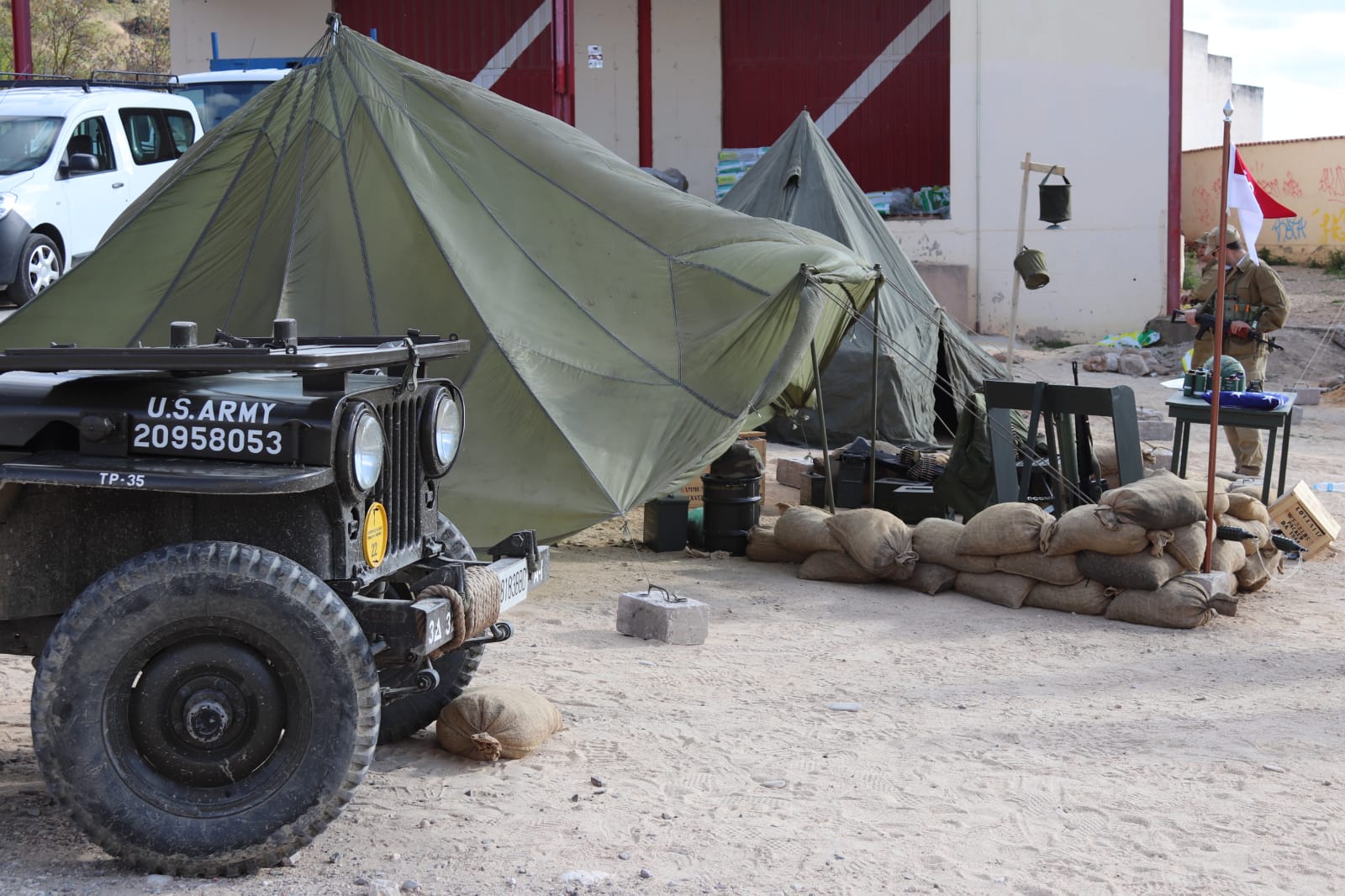 Fotos: Recreación dinámica de la II Guerra Mundial durante la IV Expohistórica de Belorado.