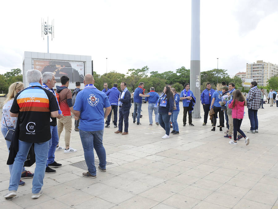 Fotos: Las caras de los que apoyaron al San Pablo en Zaragoza