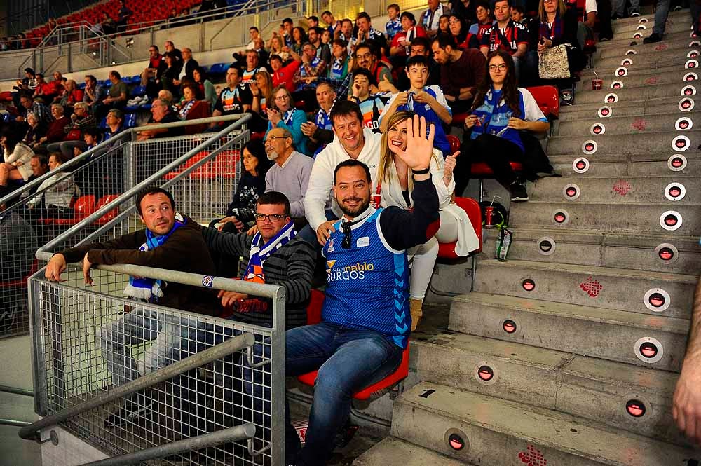 El San Pablo Burgos ha contado con mucha afición burgalesa en su encuentro ante el Baskonia en el Buesa Arena