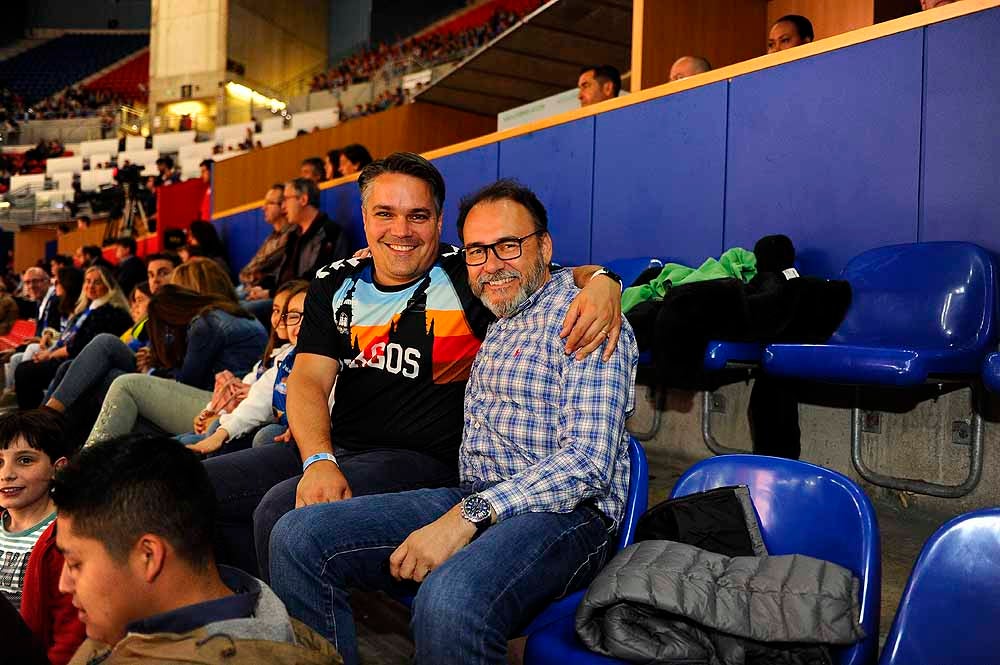 El San Pablo Burgos ha contado con mucha afición burgalesa en su encuentro ante el Baskonia en el Buesa Arena