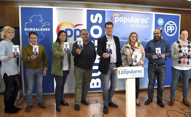 Imagen de los miembros de la candidtura del PP por Burgos