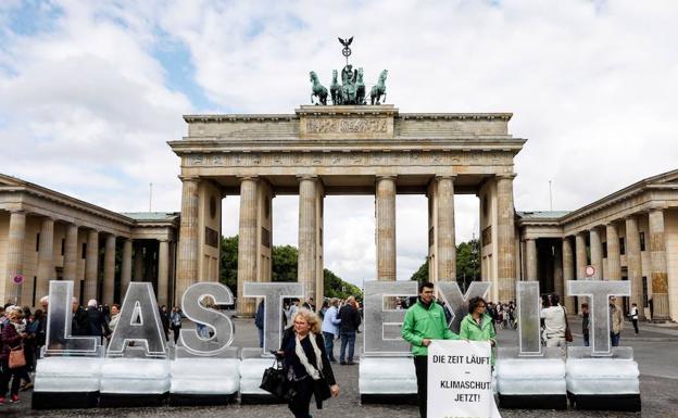 Protestas en Berlín contra el cambio climático.