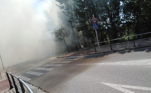 Imagen de uno de los fuegos ocasionados esta mañana