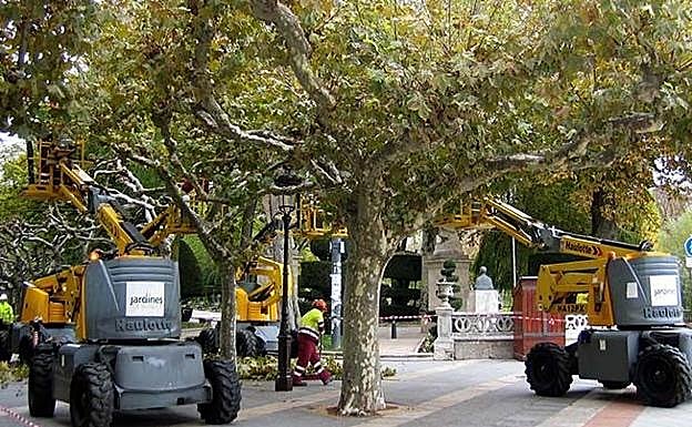 Los trabajadores de Jardines de Burgos inician protestas y dan un plazo de una semana para readmitir a los dos despedidos