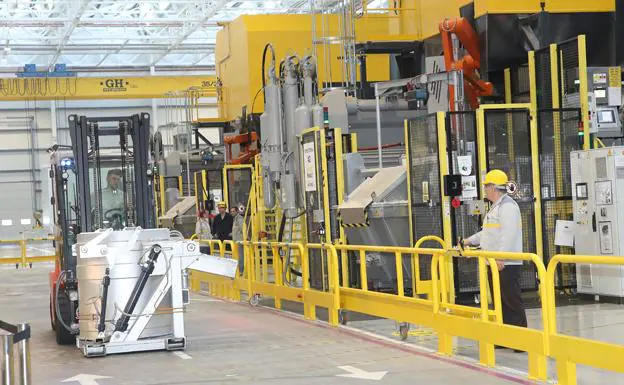 Nuevas instalaciones de la planta de inyección de aluminio de Renault . 