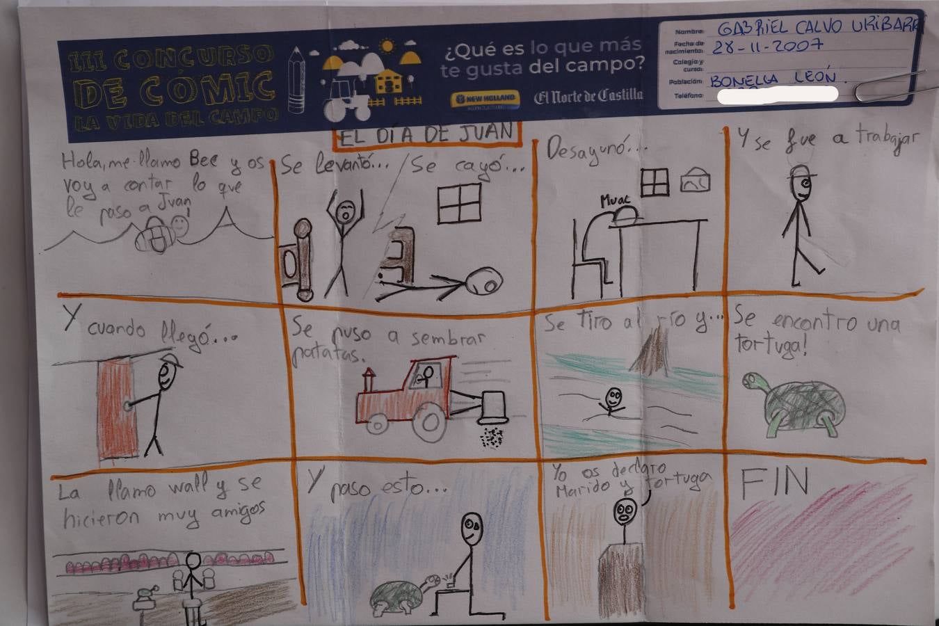 Fotos: Trabajos de 6º de Primaria en la modalidad de cómic del III Concurso de Dibujo y Cómic &#039;La vida del campo&#039;