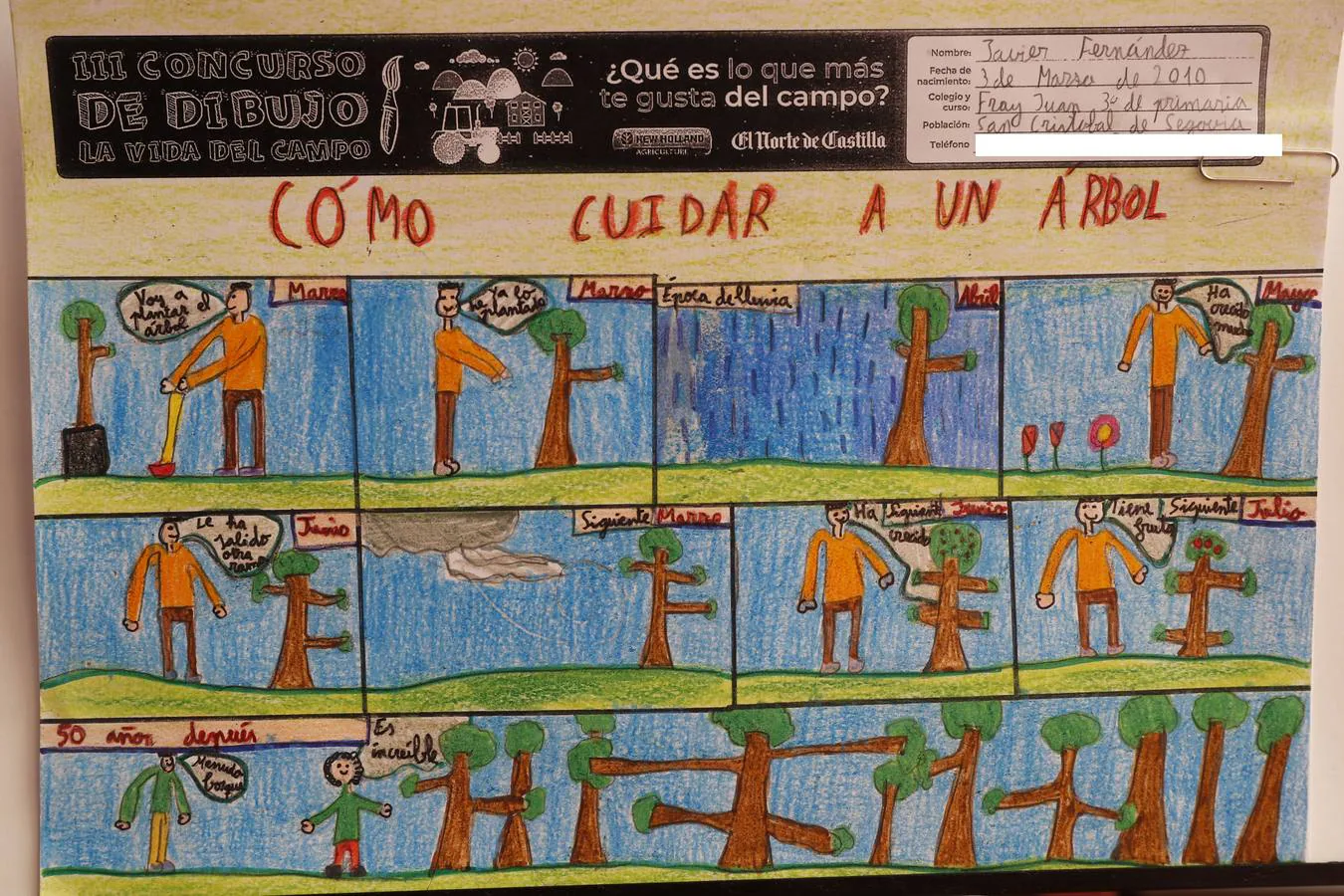 Fotos: Trabajos de 3º de Primaria en la modalidad de cómic del III Concurso de Dibujo y Cómic &#039;La vida del campo&#039;