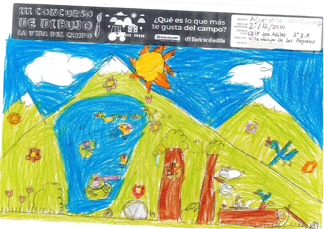 Fotos: Trabajos de 3º de Primaria en la modalidad de dibujo del III Concurso de Dibujo y Cómic &#039;La vida del campo&#039;