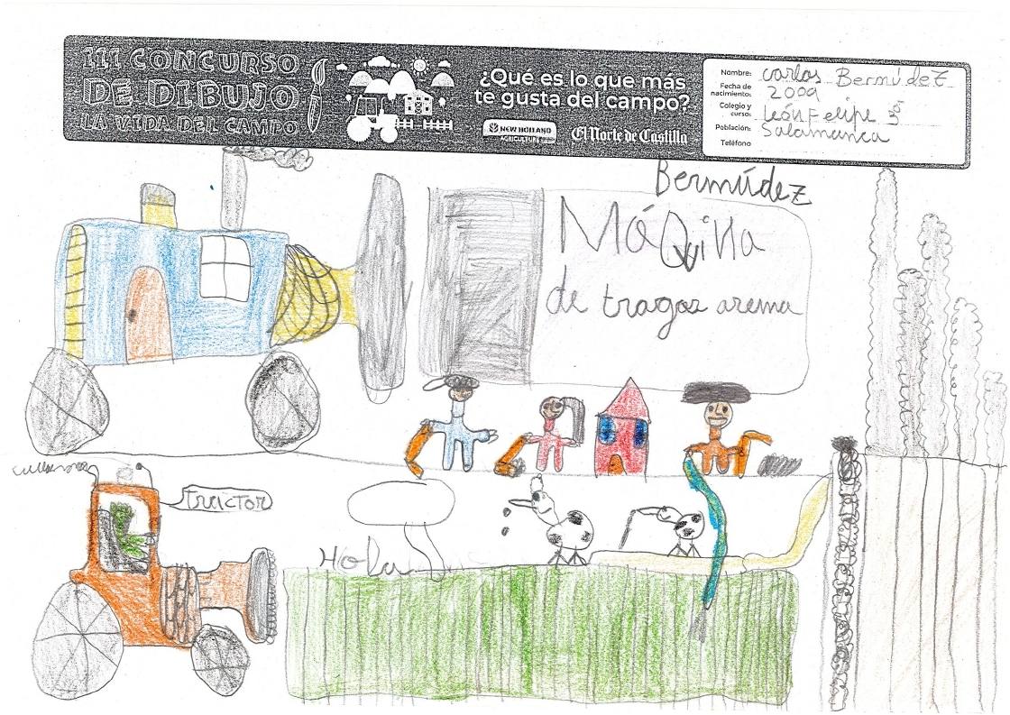 Fotos: Trabajos de 3º de Primaria en la modalidad de dibujo del III Concurso de Dibujo y Cómic &#039;La vida del campo&#039;