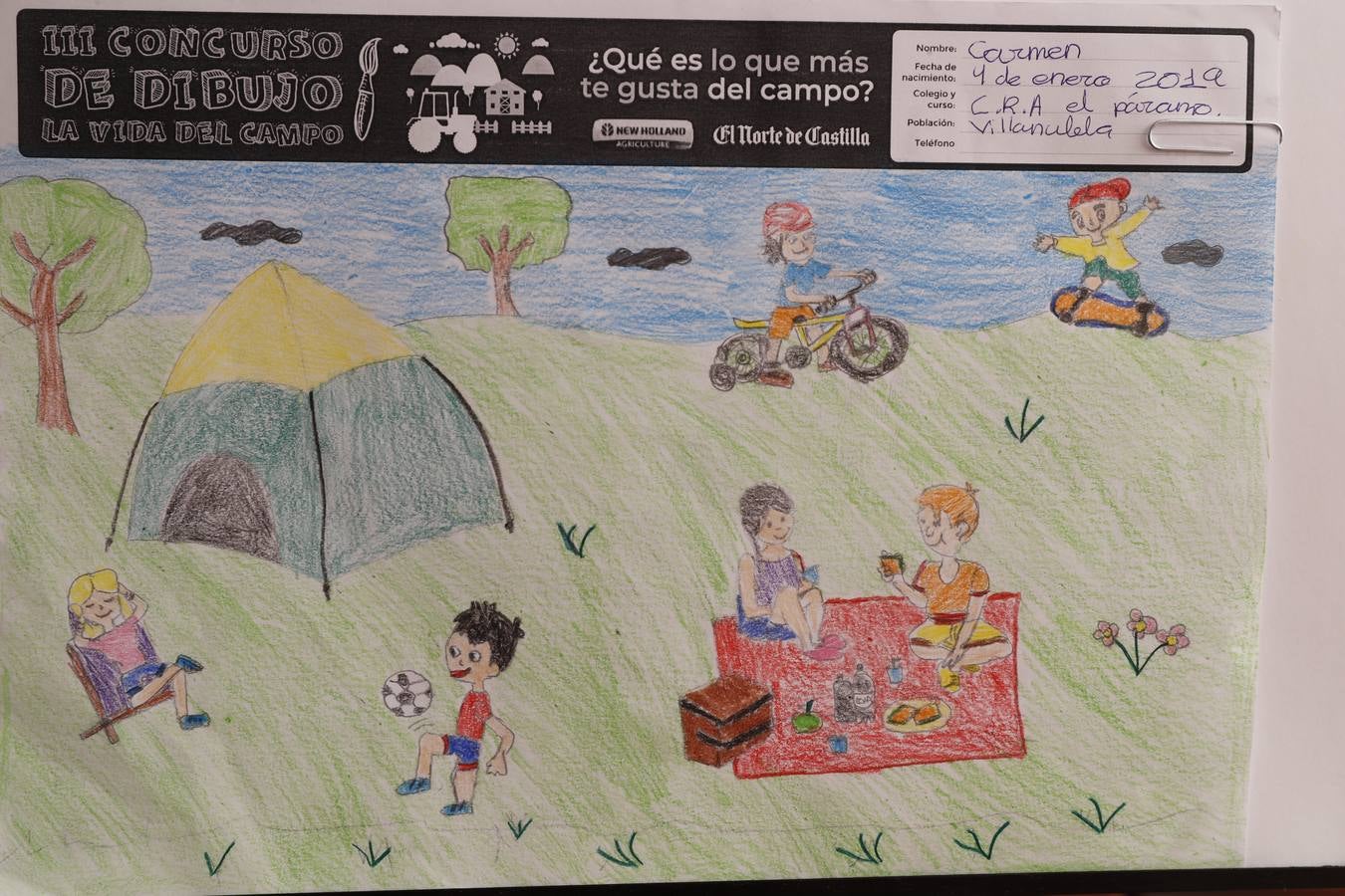 Fotos: Trabajos de 4º de Primaria en la modalidad de dibujo del III Concurso de Dibujo y Cómic &#039;La vida del campo&#039;