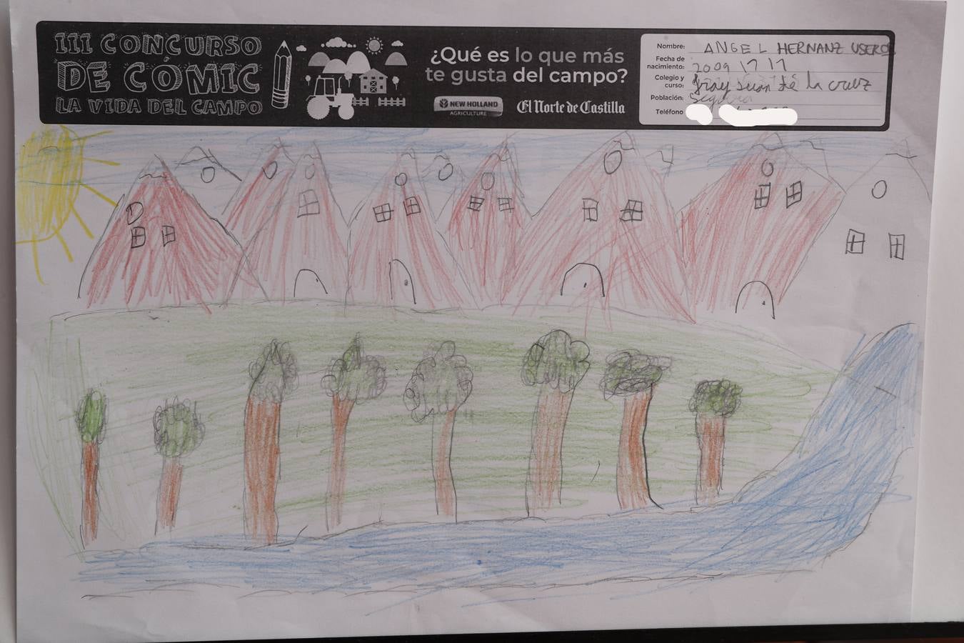 Fotos: Trabajos de 4º de Primaria en la modalidad de dibujo del III Concurso de Dibujo y Cómic &#039;La vida del campo&#039;