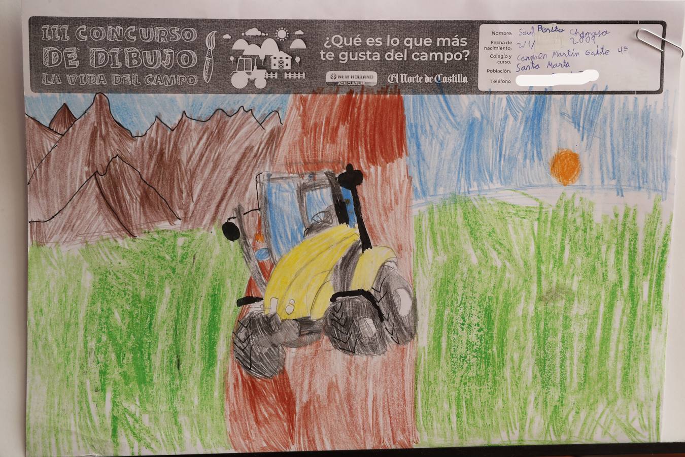 Fotos: Trabajos de 4º de Primaria en la modalidad de dibujo del III Concurso de Dibujo y Cómic &#039;La vida del campo&#039;