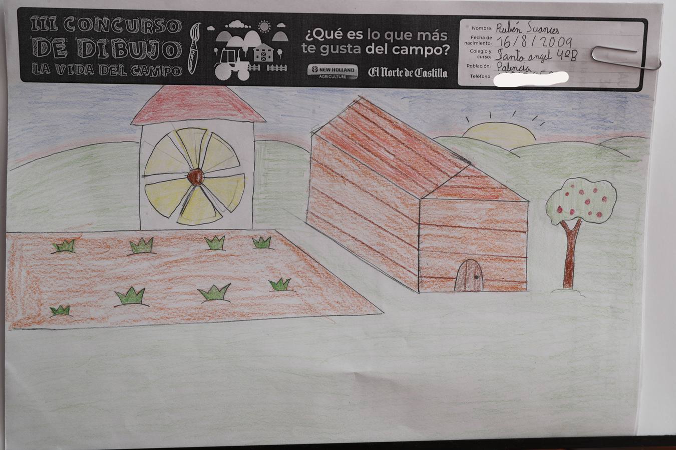 Fotos: Trabajos de 4º de Primaria en la modalidad de dibujo del III Concurso de Dibujo y Cómic &#039;La vida del campo&#039;