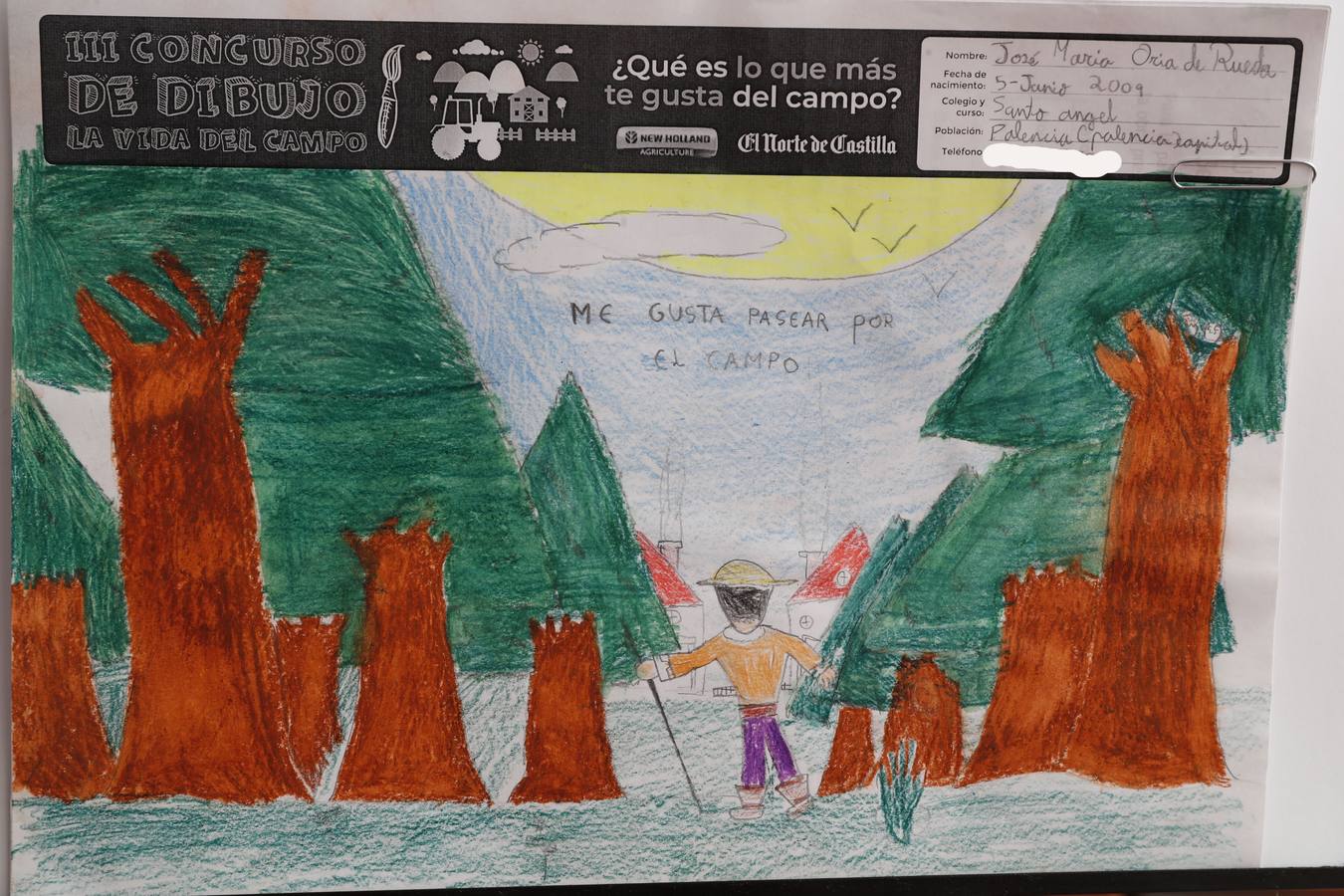 Fotos: Trabajos de 4º de Primaria en la modalidad de dibujo del III Concurso de Dibujo y Cómic &#039;La vida del campo&#039;