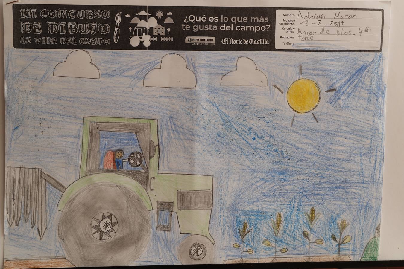 Fotos: Trabajos de 4º de Primaria en la modalidad de dibujo del III Concurso de Dibujo y Cómic &#039;La vida del campo&#039;