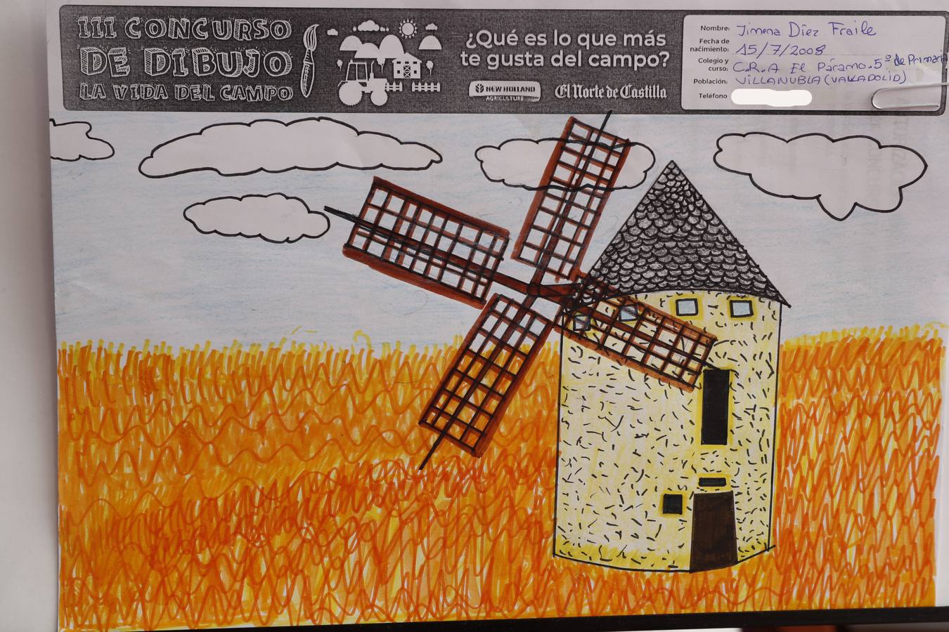 Fotos: Trabajos de 5º de Primaria en la modalidad de dibujo del III Concurso de Dibujo y Cómic &#039;La vida del campo&#039;