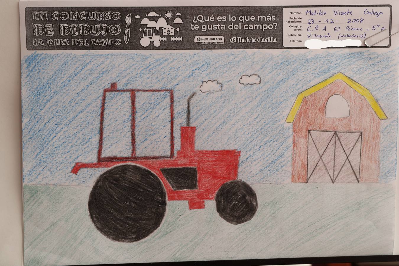 Fotos: Trabajos de 5º de Primaria en la modalidad de dibujo del III Concurso de Dibujo y Cómic &#039;La vida del campo&#039;