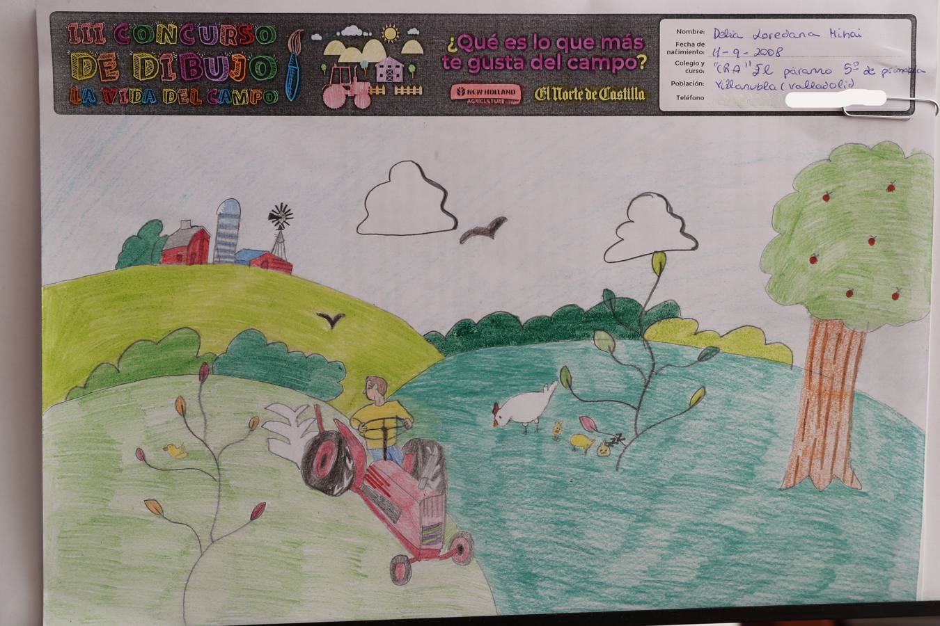 Fotos: Trabajos de 5º de Primaria en la modalidad de dibujo del III Concurso de Dibujo y Cómic &#039;La vida del campo&#039;