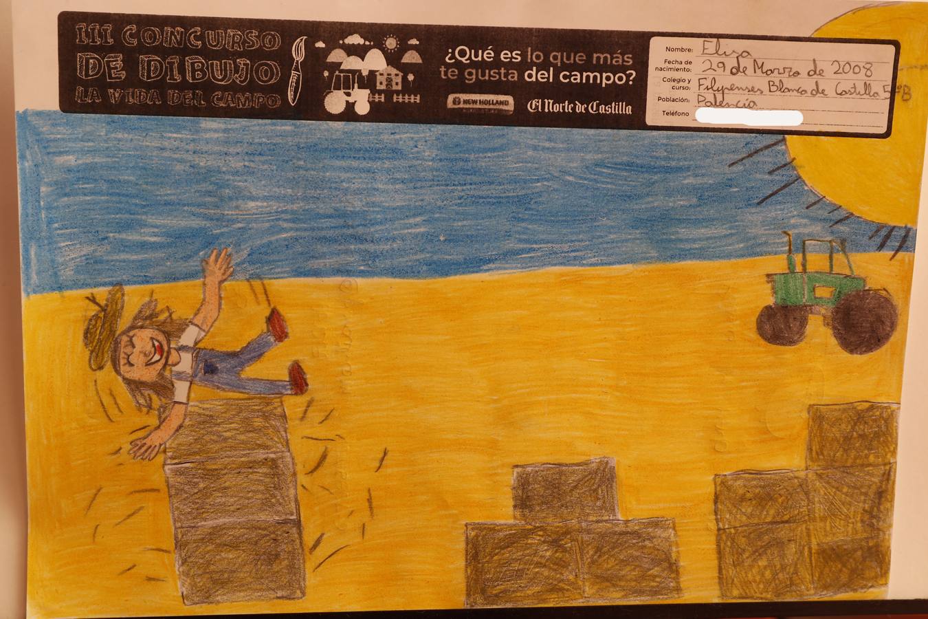 Fotos: Trabajos de 5º de Primaria en la modalidad de dibujo del III Concurso de Dibujo y Cómic &#039;La vida del campo&#039;