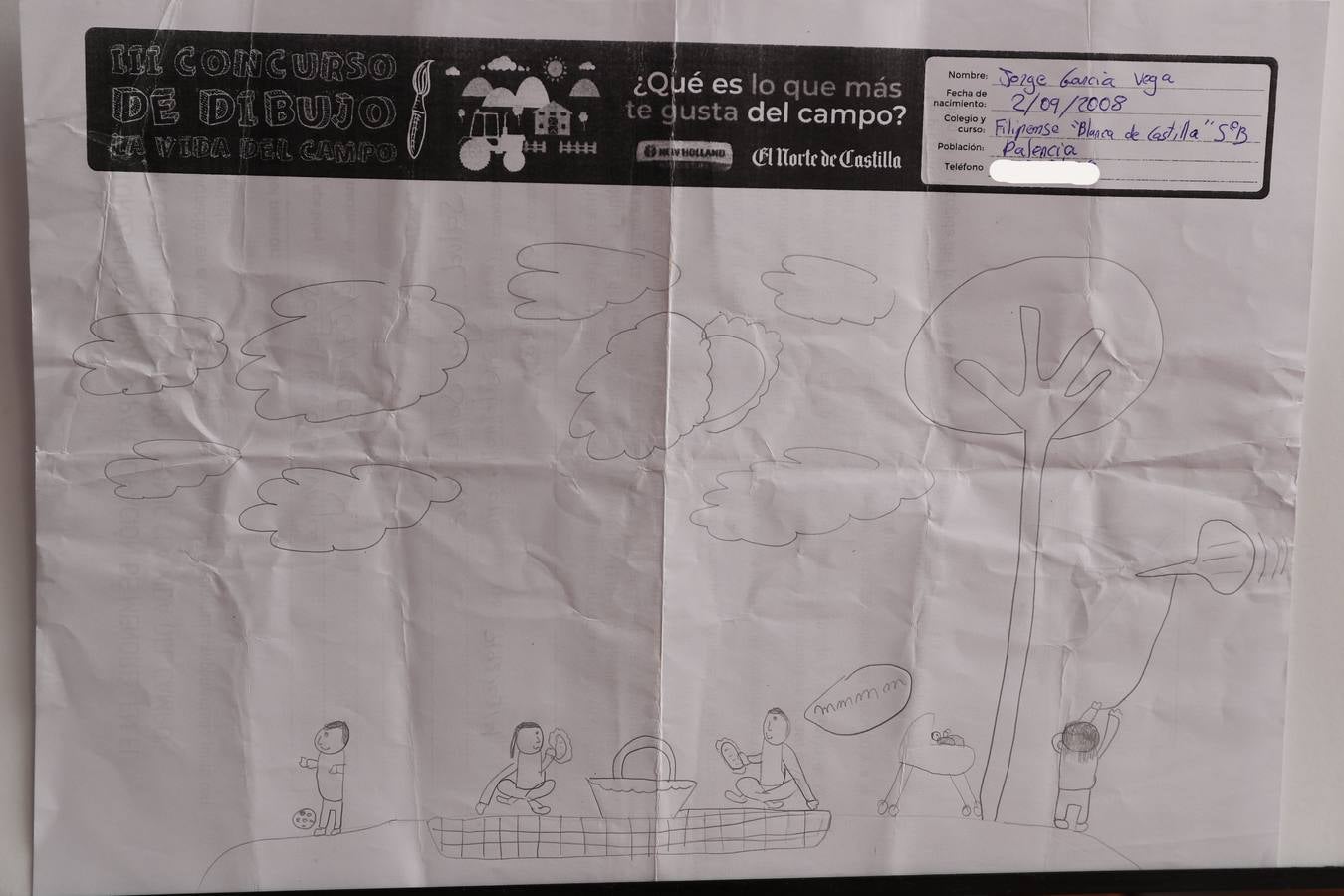 Fotos: Trabajos de 5º de Primaria en la modalidad de dibujo del III Concurso de Dibujo y Cómic &#039;La vida del campo&#039;