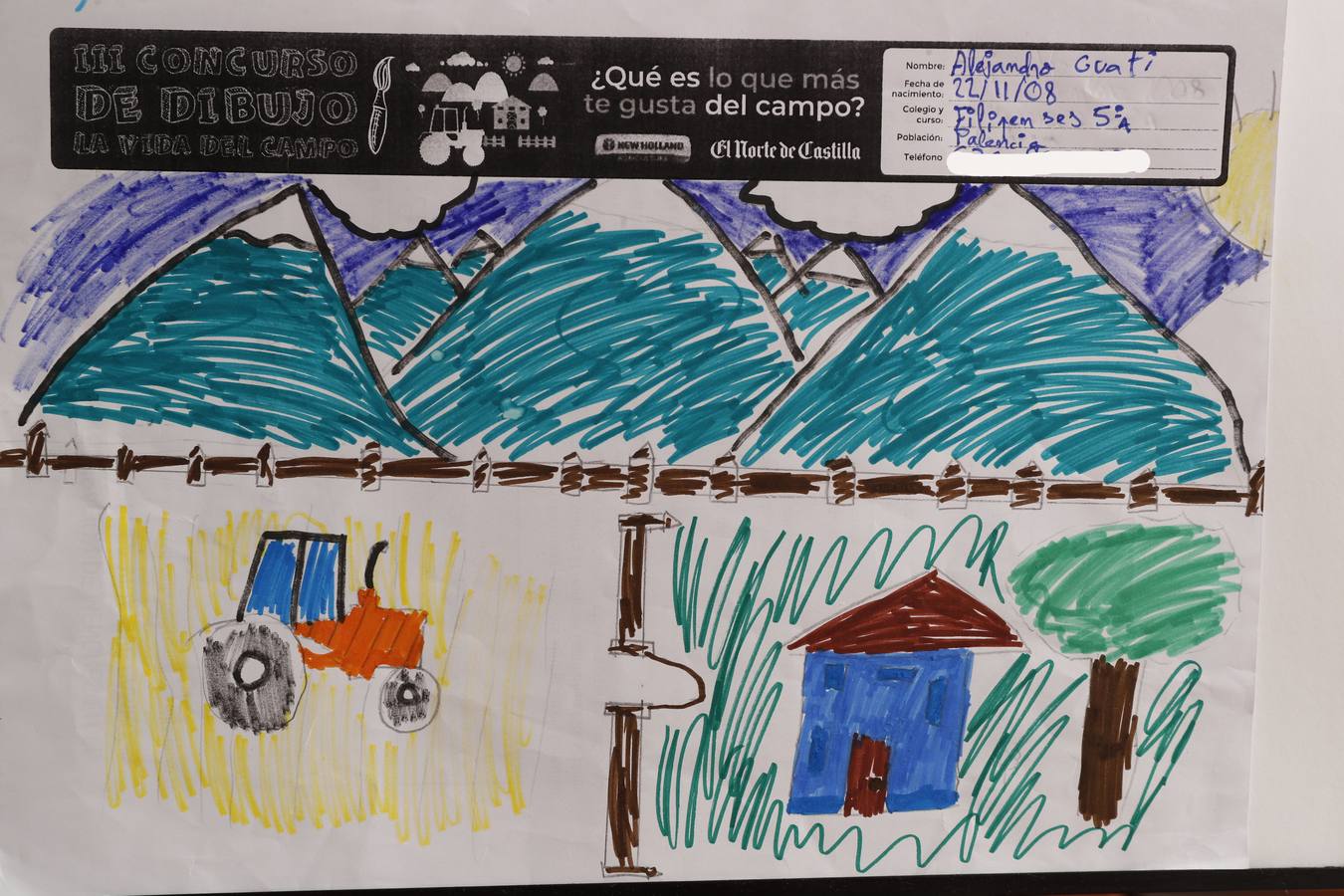 Fotos: Trabajos de 5º de Primaria en la modalidad de dibujo del III Concurso de Dibujo y Cómic &#039;La vida del campo&#039;