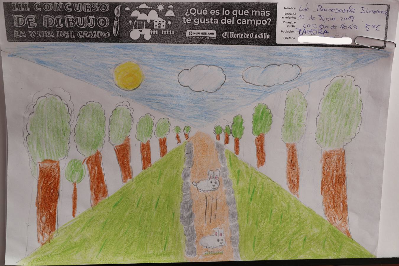 Fotos: Trabajos de 5º de Primaria en la modalidad de dibujo del III Concurso de Dibujo y Cómic &#039;La vida del campo&#039;