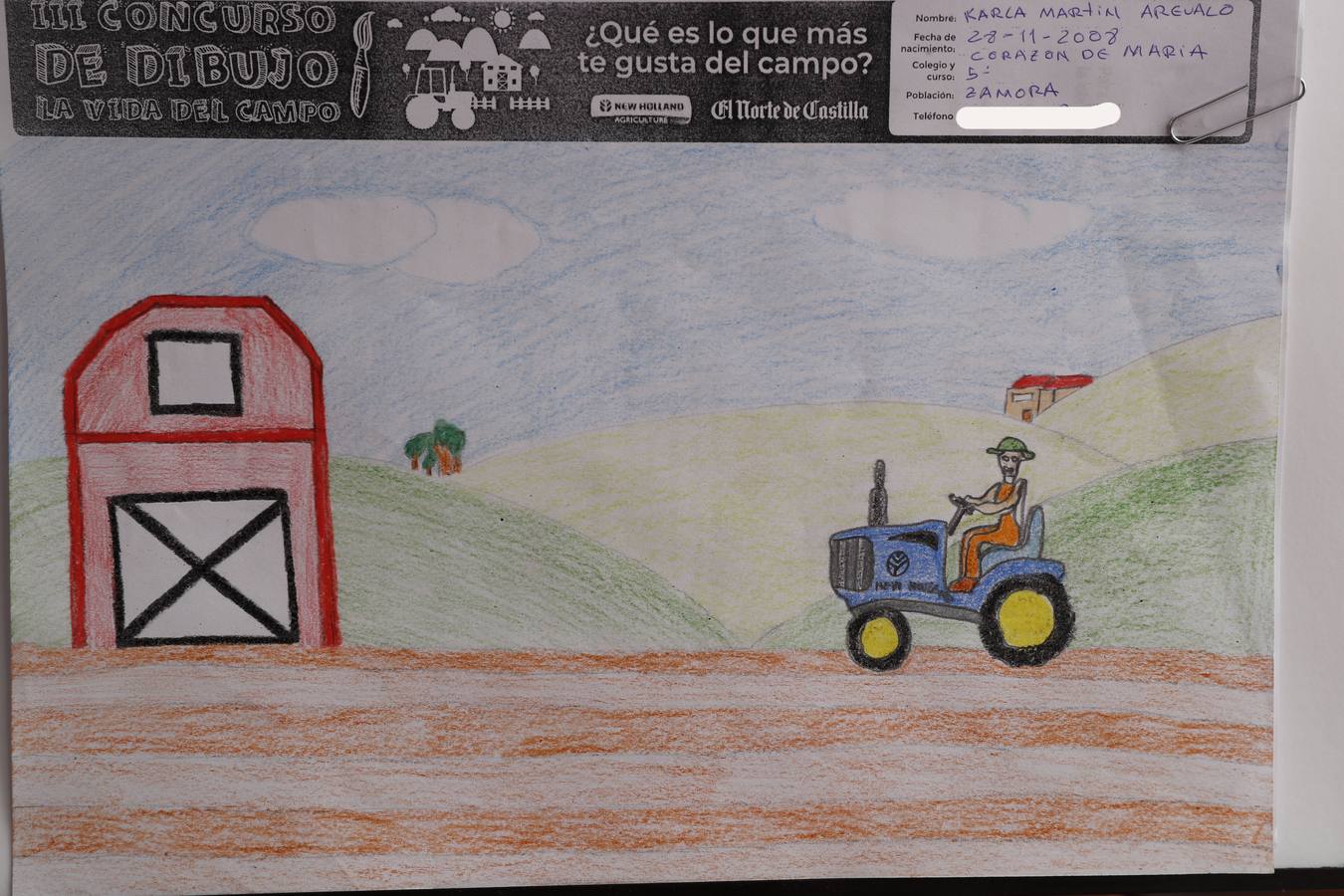 Fotos: Trabajos de 5º de Primaria en la modalidad de dibujo del III Concurso de Dibujo y Cómic &#039;La vida del campo&#039;