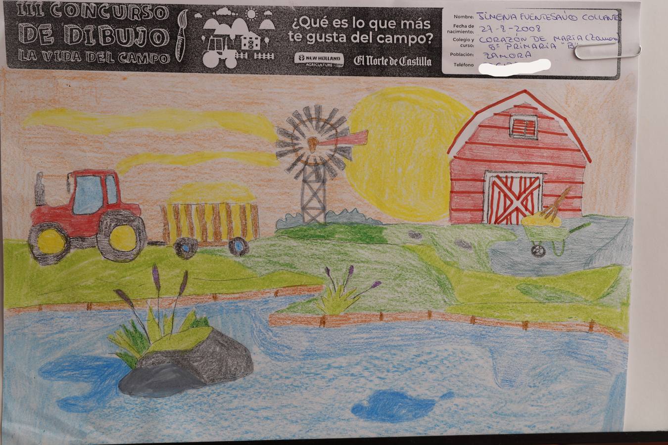 Fotos: Trabajos de 5º de Primaria en la modalidad de dibujo del III Concurso de Dibujo y Cómic &#039;La vida del campo&#039;