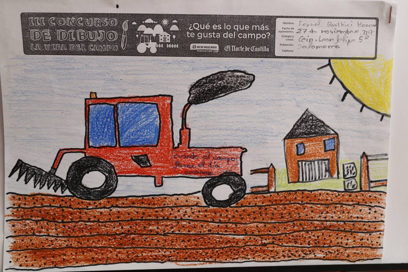 Fotos: Trabajos de 5º de Primaria en la modalidad de dibujo del III Concurso de Dibujo y Cómic &#039;La vida del campo&#039;