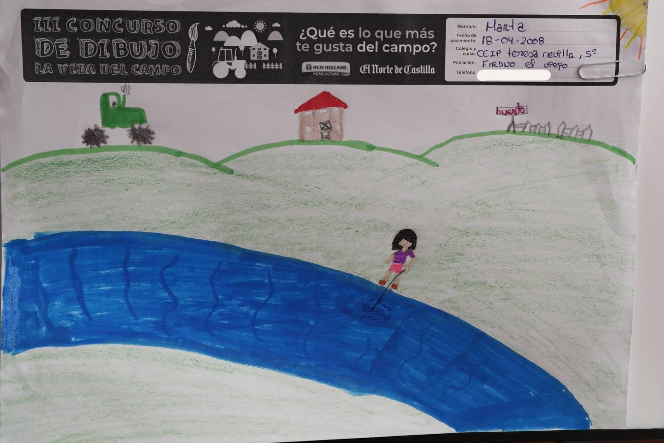 Fotos: Trabajos de 5º de Primaria en la modalidad de dibujo del III Concurso de Dibujo y Cómic &#039;La vida del campo&#039;