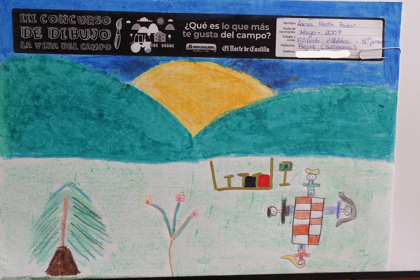 Fotos: Trabajos de 5º de Primaria en la modalidad de dibujo del III Concurso de Dibujo y Cómic &#039;La vida del campo&#039;