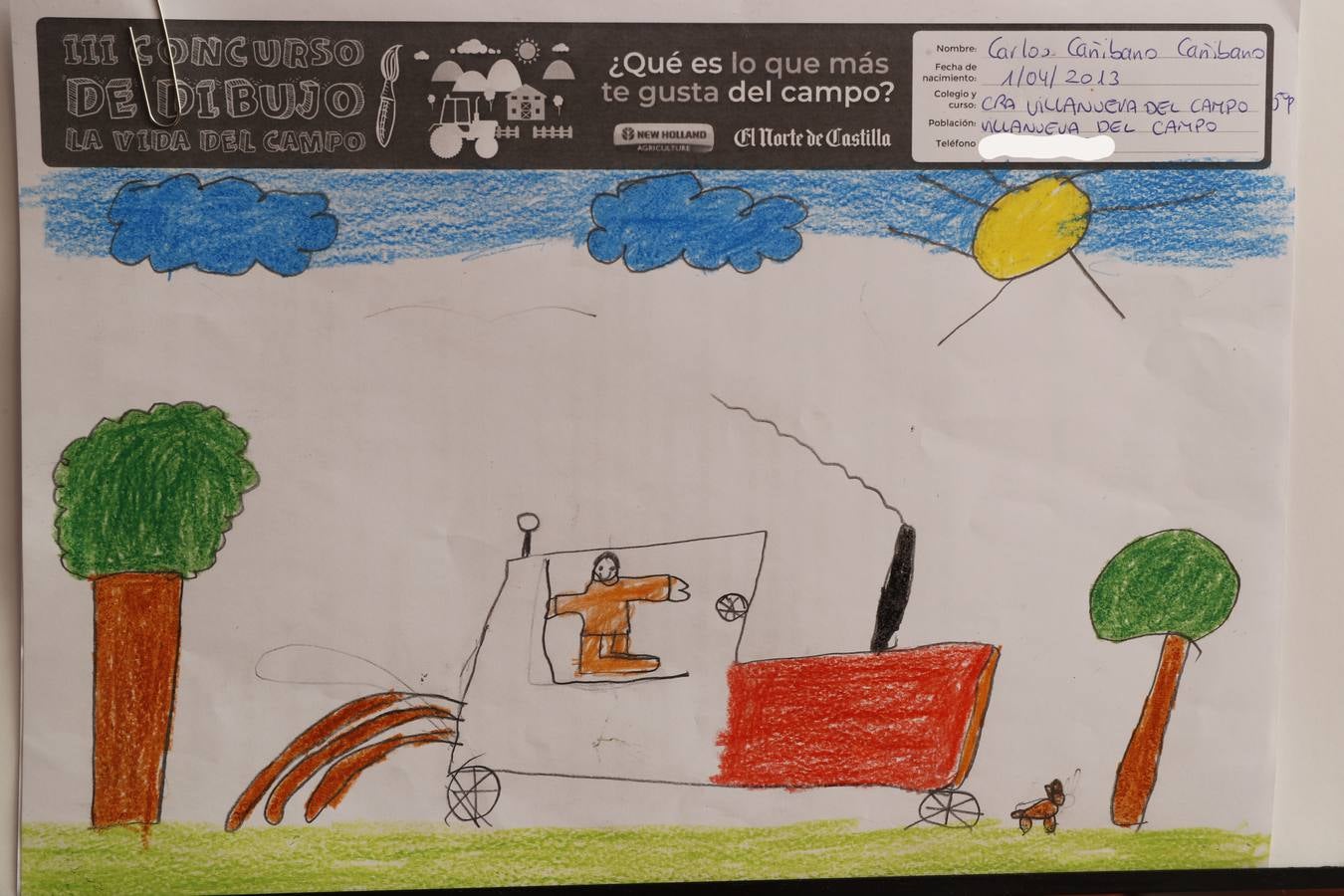 Fotos: Trabajos de 5º de Primaria en la modalidad de dibujo del III Concurso de Dibujo y Cómic &#039;La vida del campo&#039;