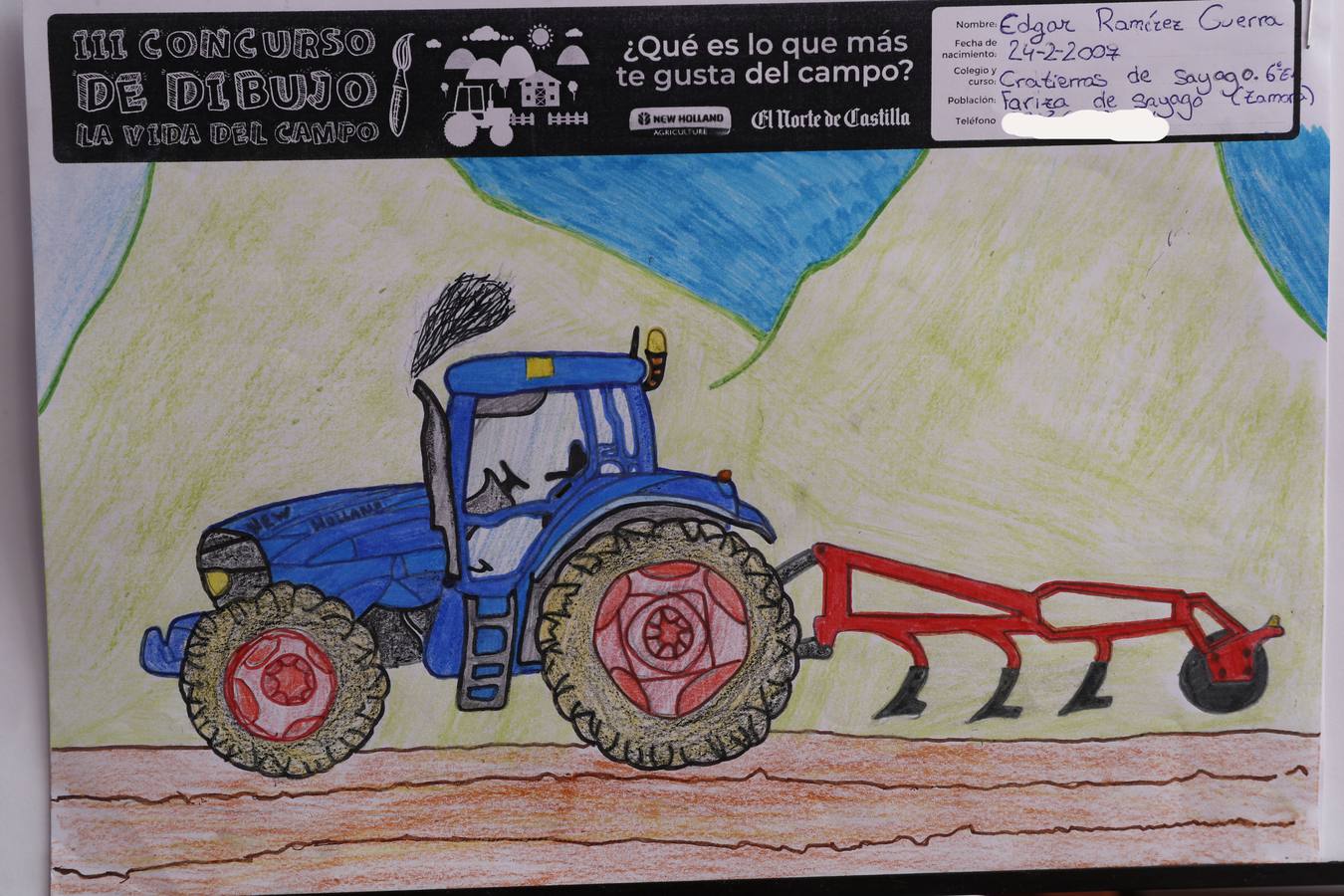 Fotos: Trabajos de 6º de Primaria en la modalidad de dibujo del III Concurso de Dibujo y Cómic &#039;La vida del campo&#039;